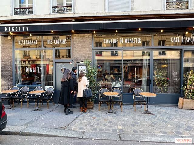 Façade du restaurant Diggity Paris